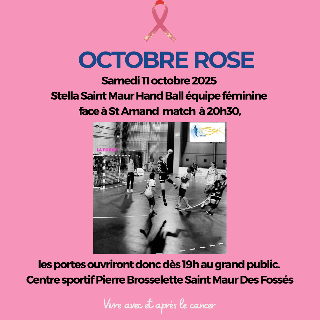 samedi 11 octobre octobre rose match Stella face à St Amand
