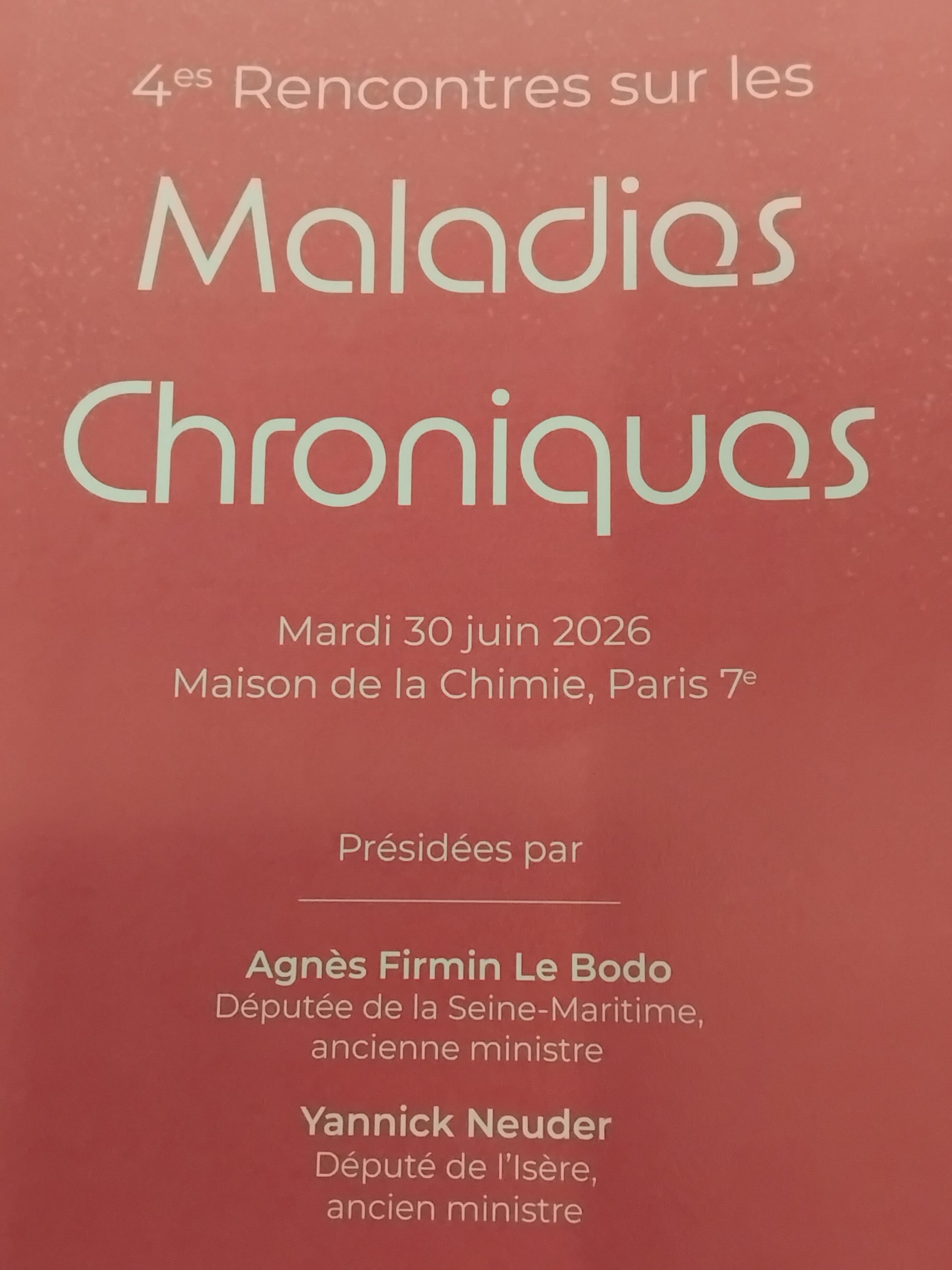 Retour sur les 4ᵉ Rencontres sur les maladies chroniques