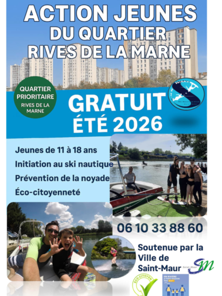 Le Ski Nautique Club de Saint-Maur propose aux jeunes du quartier Rives de Marne