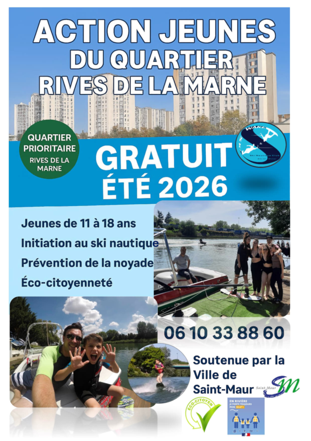 Le Ski Nautique Club de Saint-Maur propose aux jeunes du quartier Rives de Marne