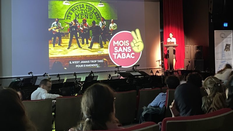 retour en images 13 octobre MOIS DANS TABAC À partir de 19 h30 conférences sur le thème : « Les addictions » suivi d&rsquo;un concert à 21h
